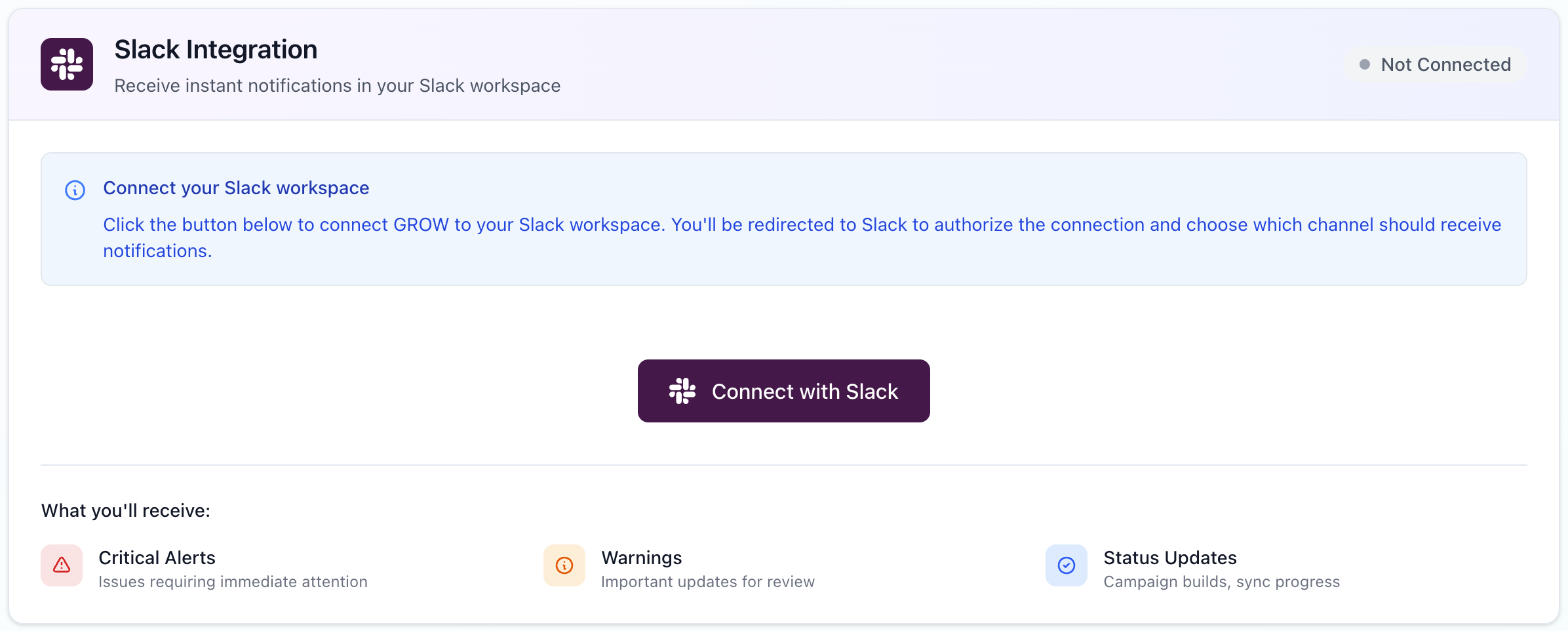 Slack Integration